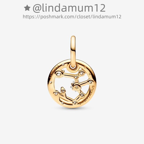 Pandora Sagittarius Zodiac Dangle Charm - Picture 2 of 6